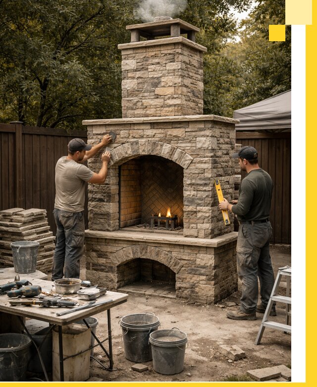 Проектирование и установка уличных каминов в Минусинске