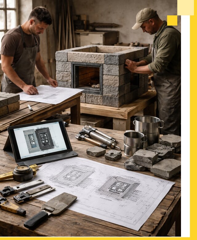 Разработка проектов печей с согласованием и монтажом в Минусинске