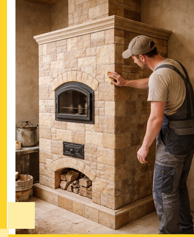 Облицовка печей в Минусинске от 4572 р. под ключ | ЭриданМнс