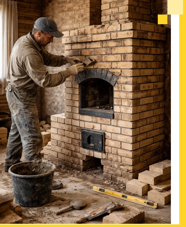 Кирпичные печи под ключ в Минусинске: проектирование и кладка