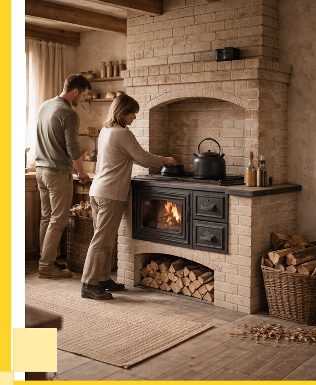 Печи с плитой в Минусинске от 45725 р. | ЭриданМнс — кирпичная печь