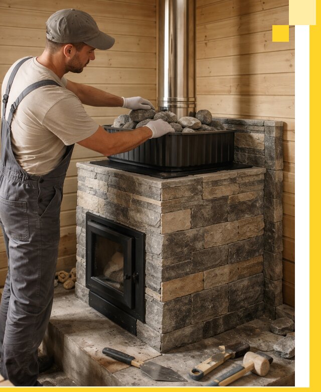 Печи для парной в Минусинске, производство, монтаж и обслуживание