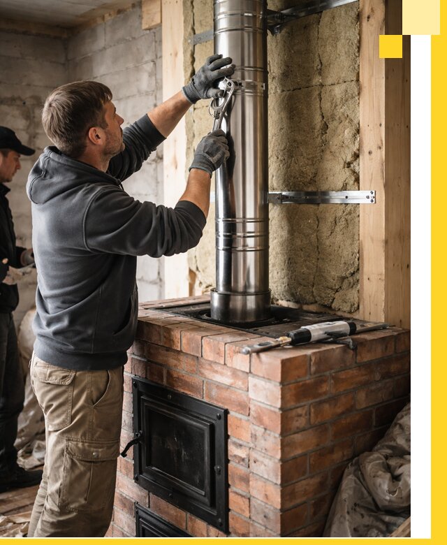 Изготовление и монтаж печей и дымоходов под ключ в Минусинске