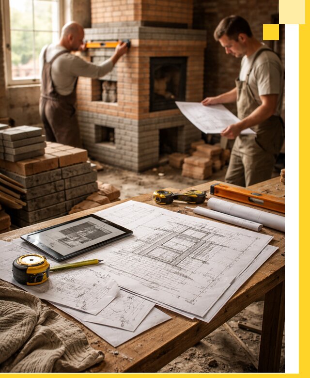 Проекты печей и каминов с индивидуальным дизайном в Минусинске