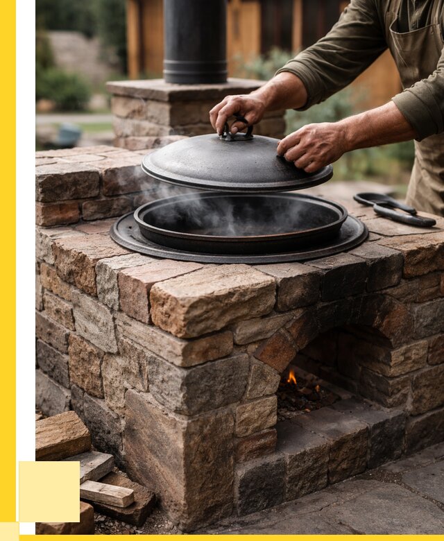 Печи для казана в Минусинске по цене от 18290 р. | ЭриданМнс