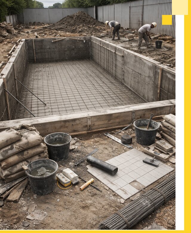 Строительство бассейнов под ключ в Минусинске, дизайн и монтаж