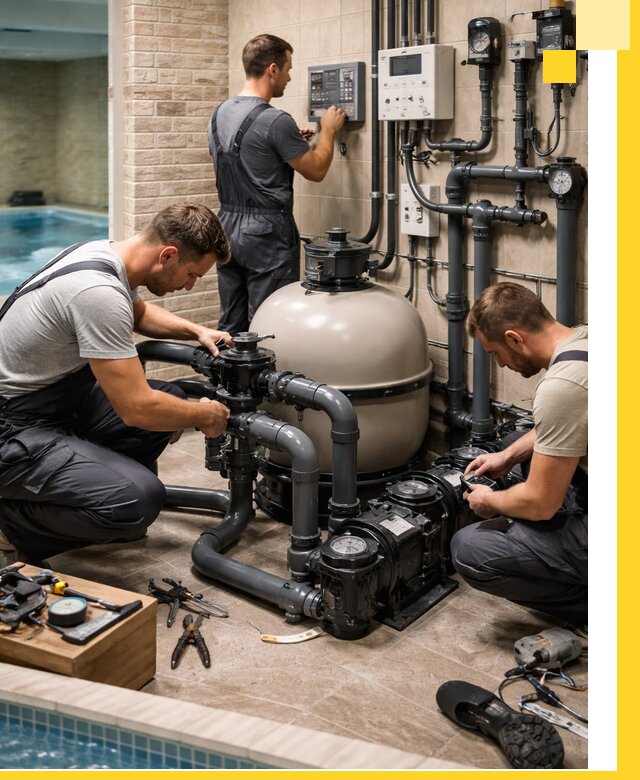 Комплексное оборудование для бассейнов под ключ в Минусинске