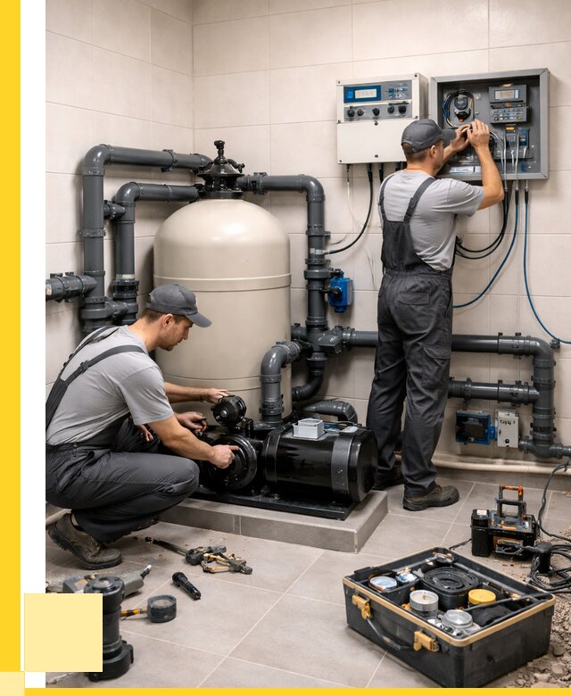 Монтаж оборудования для бассейнов в Минусинске от 40644 р. | ЭриданМнс