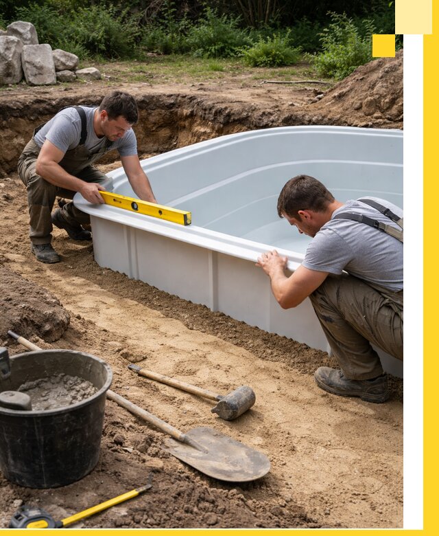 Производство и установка пластиковых бассейнов в Минусинске под ключ