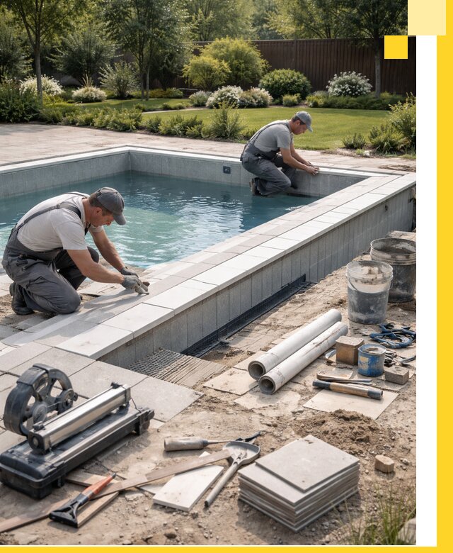 Строительство открытых бассейнов под ключ в Минусинске профессионально