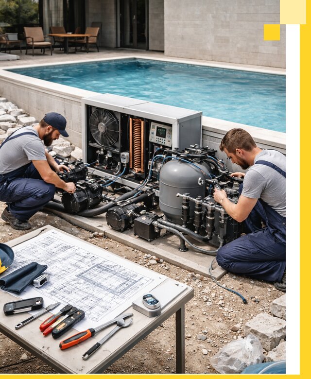 Проектирование и монтаж бассейнов с подогревом в Минусинске