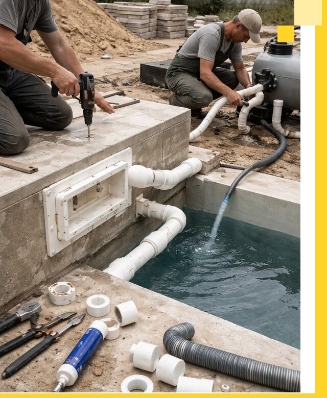 Строительство скиммерных бассейнов под ключ в Минусинске