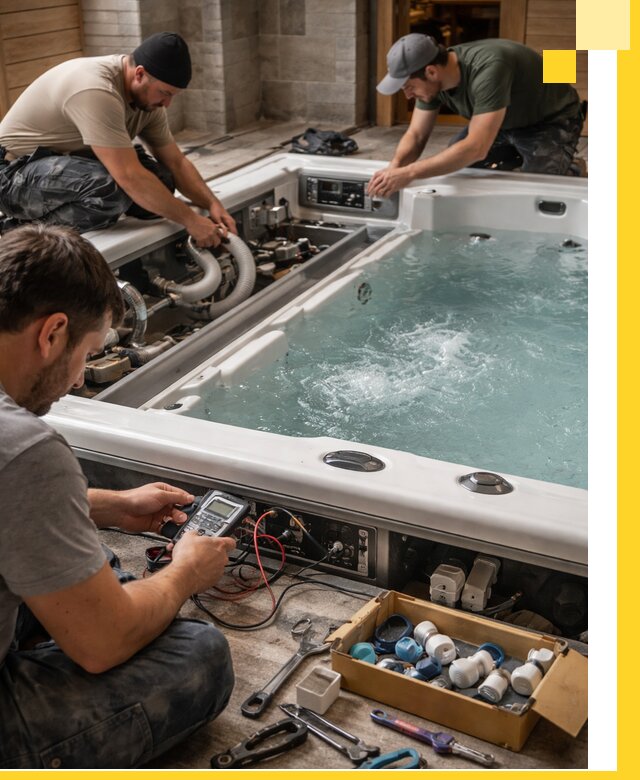 Гидромассажные бассейны под ключ в Минусинске, дизайн и монтаж