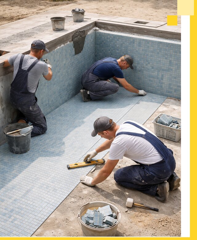 Укладка и установка плитки для бассейнов под ключ в Минусинске