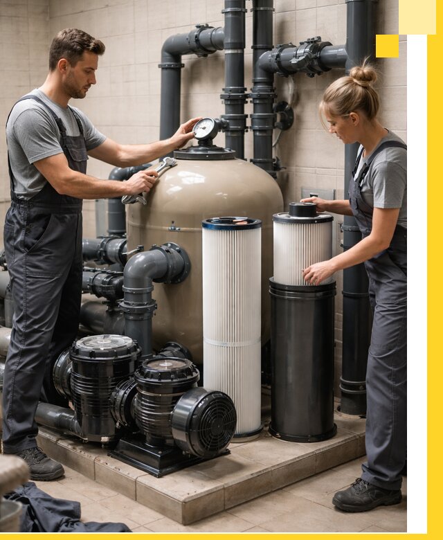 Фильтры и системы фильтрации для бассейнов в Минусинске