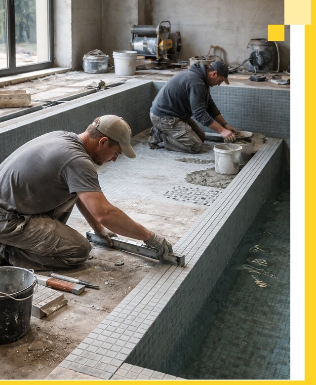 Строительство бассейна в частном доме в Минусинске под ключ