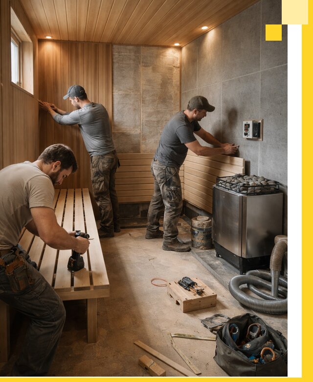 Сауны под ключ в Минусинске, проектирование, строительство, отделка