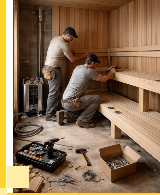 Монтаж саун под ключ в Минусинске от 121932 р. | ЭриданМнс