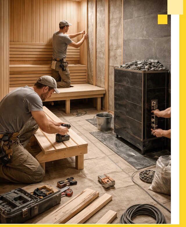 Дизайн и строительство интерьерных саун под ключ в Минусинске