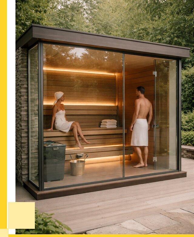 Сауна стеклянная и двери для сауны в Минусинске от 254025 р. | ЭриданМнс
