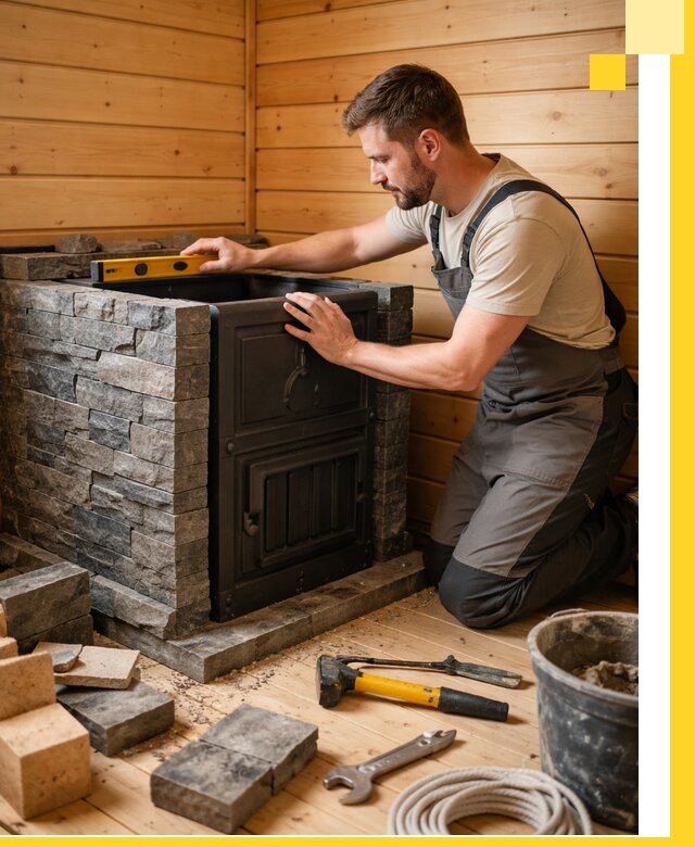 Производство и установка печей для саун под ключ в Минусинске