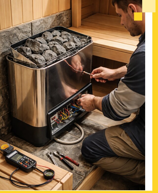 Продажа и установка электрокаменок для саун в Минусинске