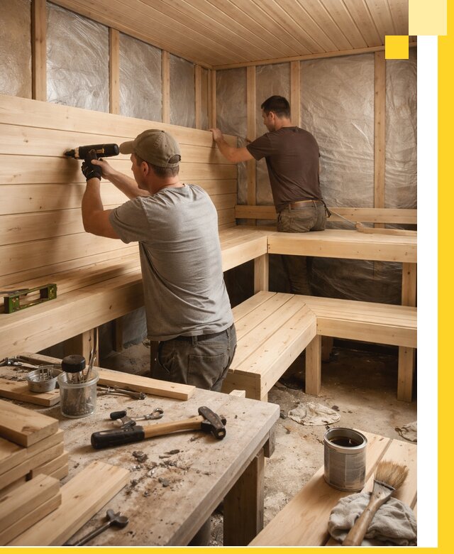 Профессиональная отделка бань и саун под ключ в Минусинске