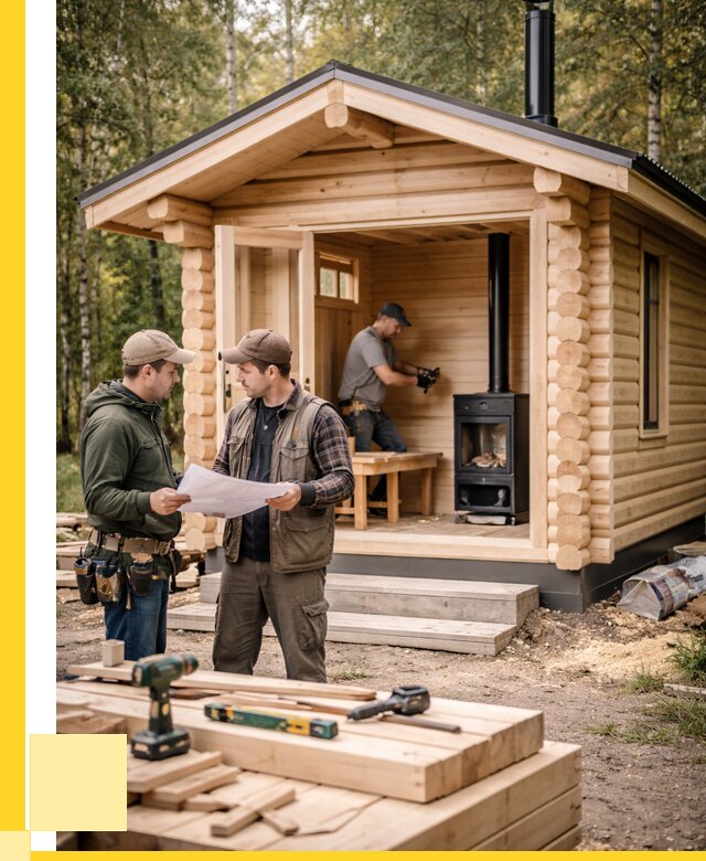 Монтаж бань под ключ в Минусинске — от 203220 р. | ЭриданМнс