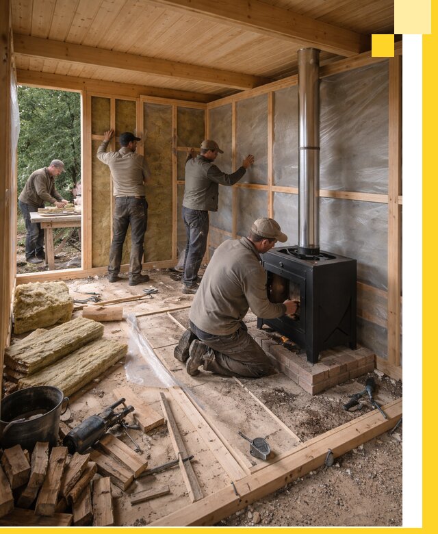 Профессиональный монтаж бань под ключ в Минусинске для дома