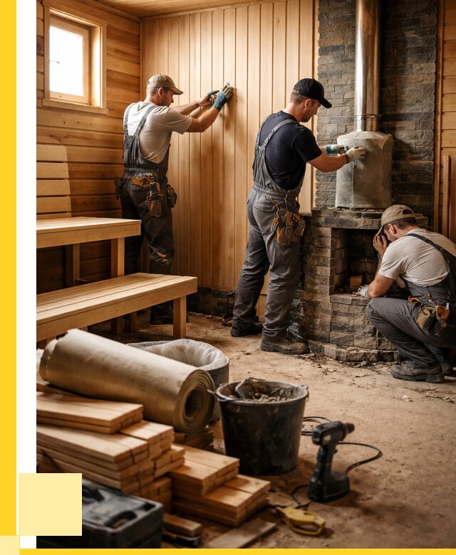 Ремонт бань под ключ в Минусинске от 45725 р. | ЭриданМнс