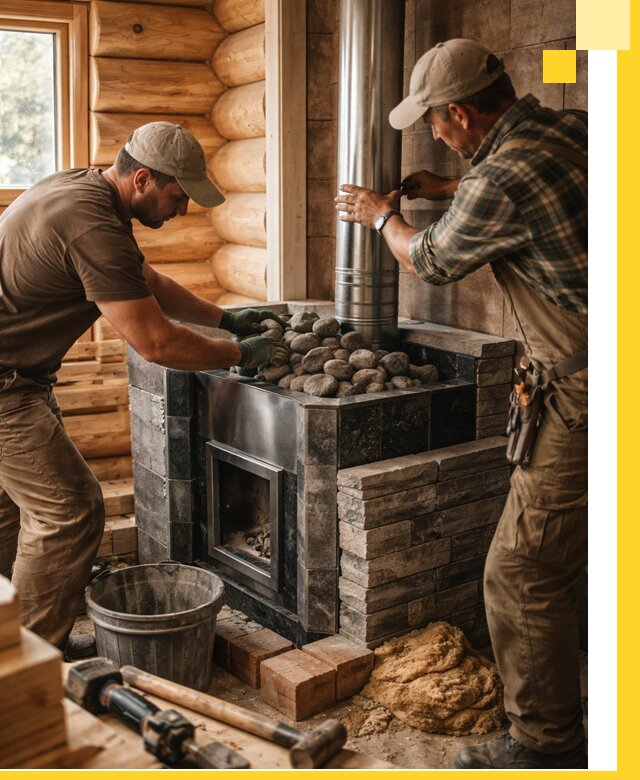 Строительство и отделка русских бань под ключ в Минусинске