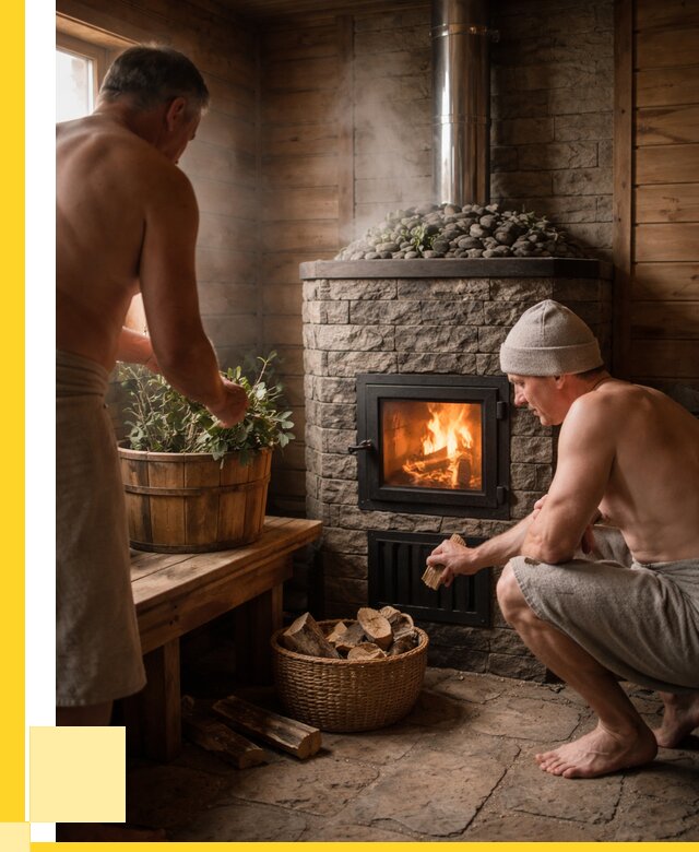 Банные печи под ключ в Минусинске от 45725 р. | ЭриданМнс кирпичная