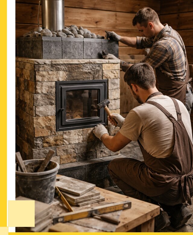 Облицовка банной печи в Минусинске от 15242 р. | ЭриданМнс