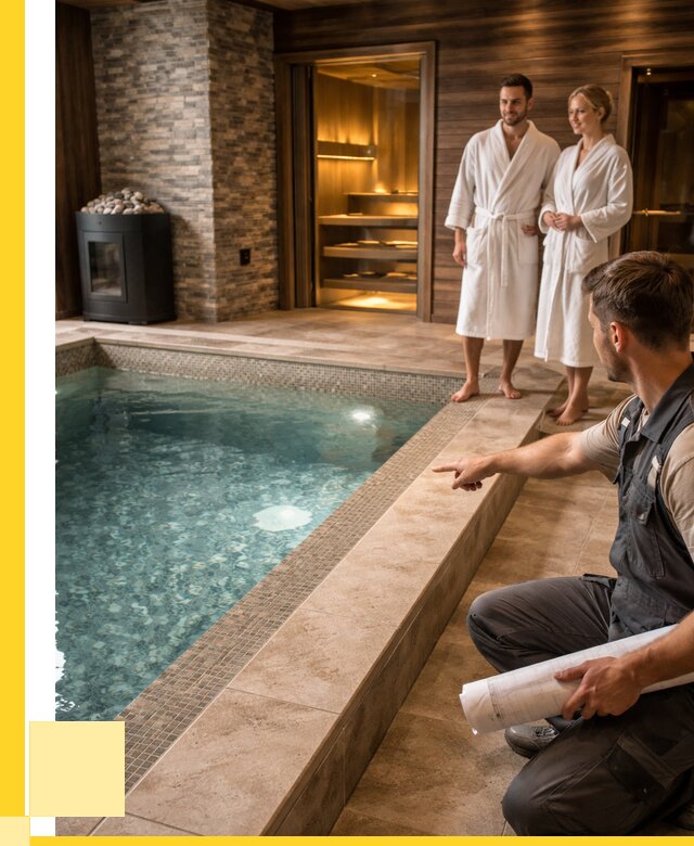 Проект бани с бассейном под ключ в Минусинске от 66047 р. | ЭриданМнс