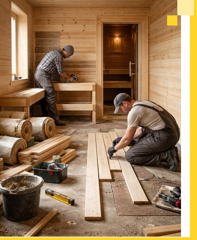 Индивидуальный проект бани с комнатой отдыха под ключ в Минусинске