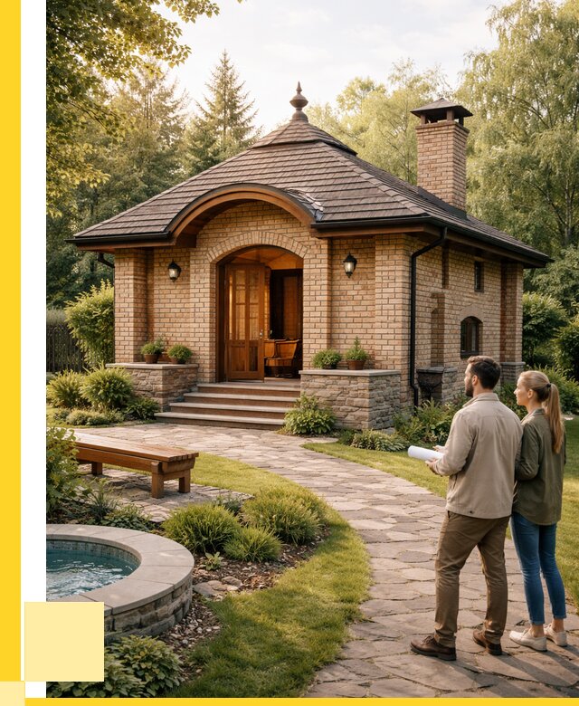 Проект кирпичной бани в Минусинске от 30483 р. | ЭриданМнс