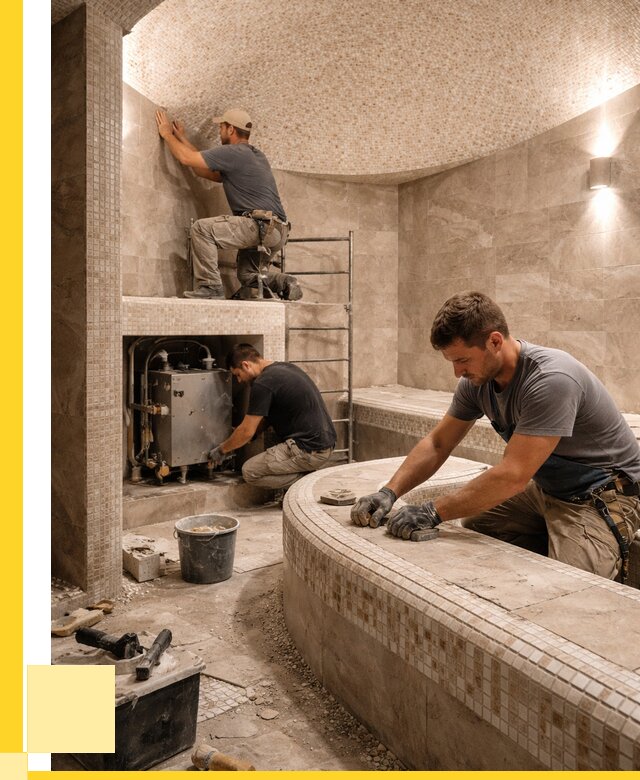 Монтаж хамамов под ключ в Минусинске от 254025 р. ЭриданМнс