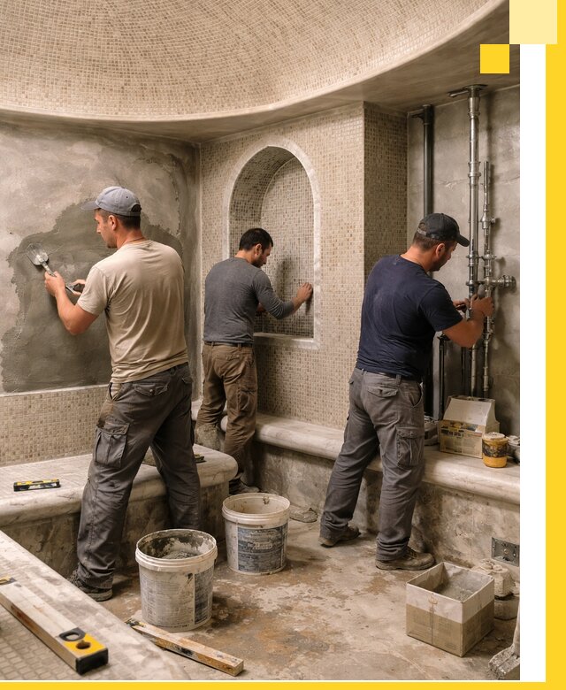 Профессиональный монтаж хамамов под ключ в Минусинске с гарантией