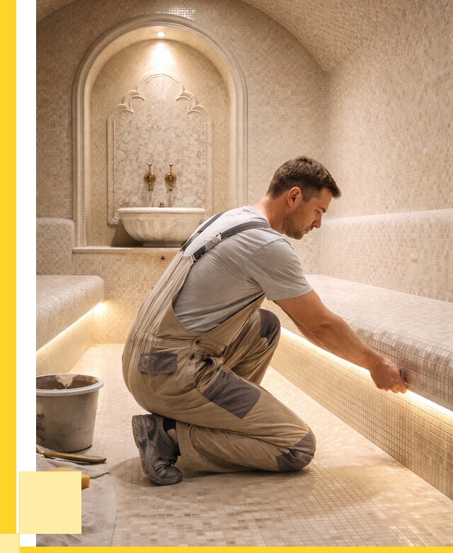 Отделка хамамов под ключ в Минусинске от 5589 р. | ЭриданМнс