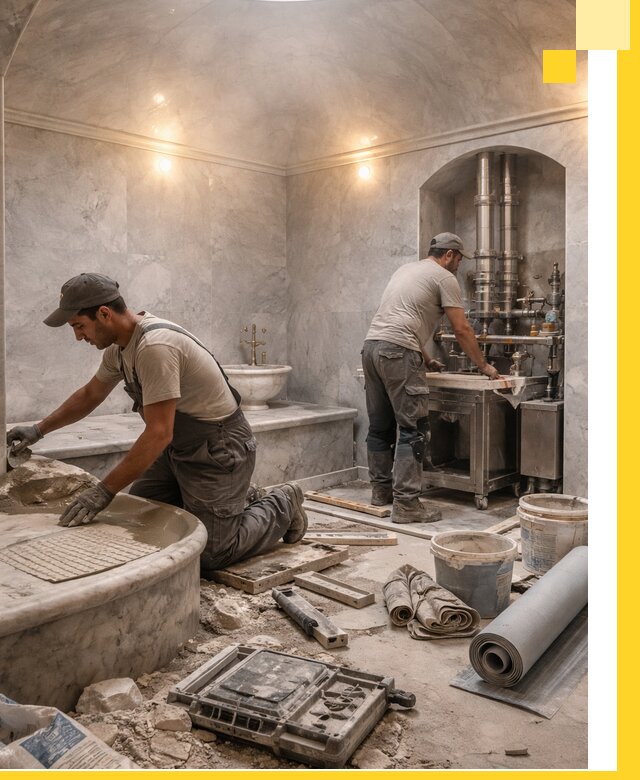 Строительство турецких бань хаммам под ключ в Минусинске