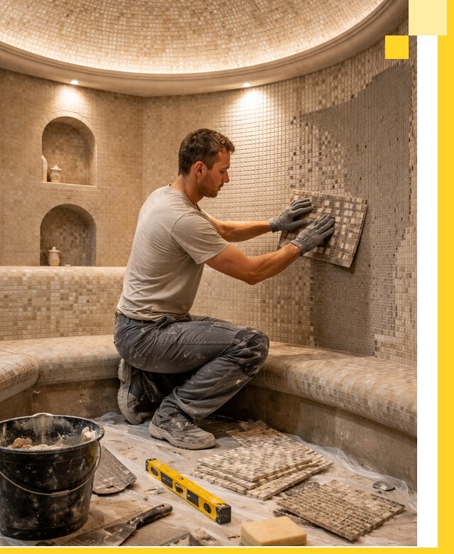 Устройство и монтаж домашнего хамама под ключ в Минусинске