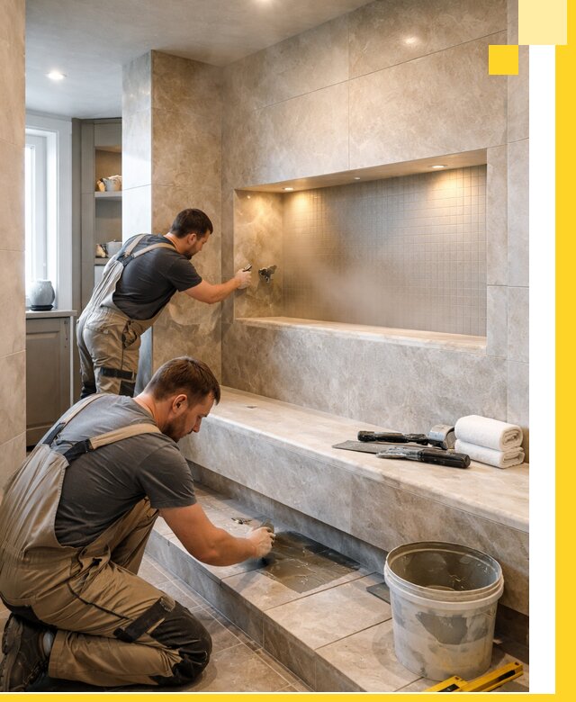 Профессиональное строительство хамама в квартире в Минусинске