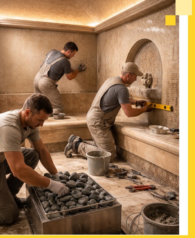 Проектирование и строительство хамама и сауны в Минусинске