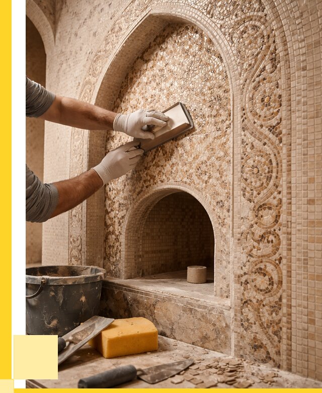 Мозаика для хамама в Минусинске под ключ от 5081 р. | ЭриданМнс