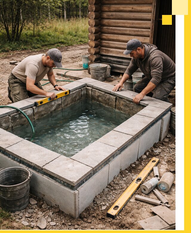 Изготовление и установка холодных купелей под ключ в Минусинске